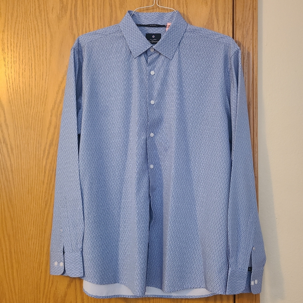 Boss Blue Patterned Shirt